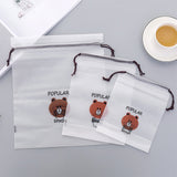 Cartoon bear Waterproof Transparent Organizers Traver Packing For Women