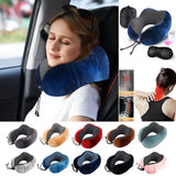 Travel U Shape Pillow Neck Foam Pillow Cushion - Nap Pillows for Sleep for Airplane Car Flight Head Chin Support